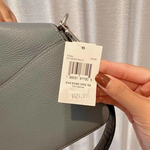 Coach CD322 Georgie Shoulder Bag In SV/Indigo Multi - Picture 6 of 6